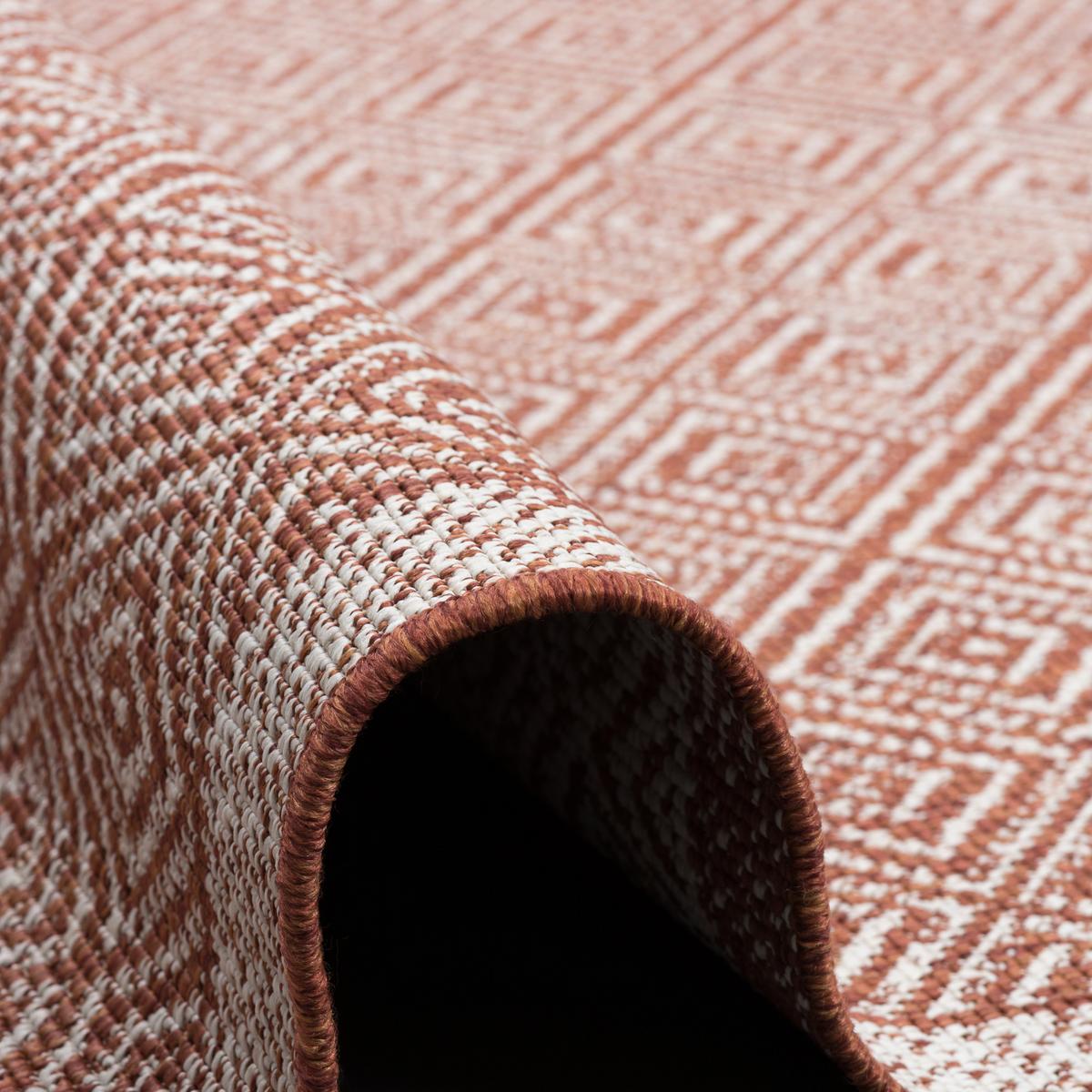 IN & OUTDOOR TEPPICH HAMPTON MELIERT - Terracotta, Textil (140/200cm) - Pergamon