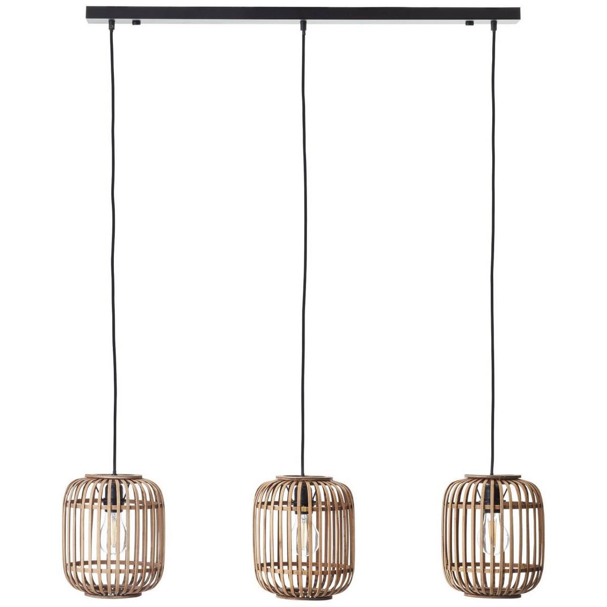 PENDELLEUCHTE Woodrow 93778/20 - Hellbraun, Metall (21.5/105/130cm) - Brilliant