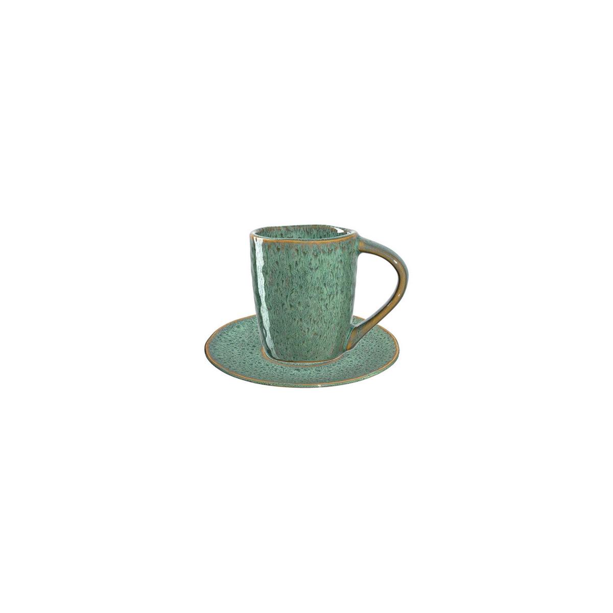 ESPRESSOTASSEN Matera Grün 8-tlg. - Grün, Keramik (0.09L) - Leonardo Living