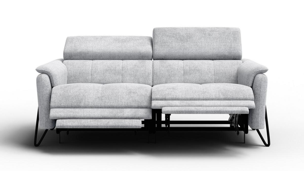 RELAXSOFA RODEN 3-Sitzer, hellgrau - Hellgrau, Holz/Textil (194/82/103cm) - Wozimo