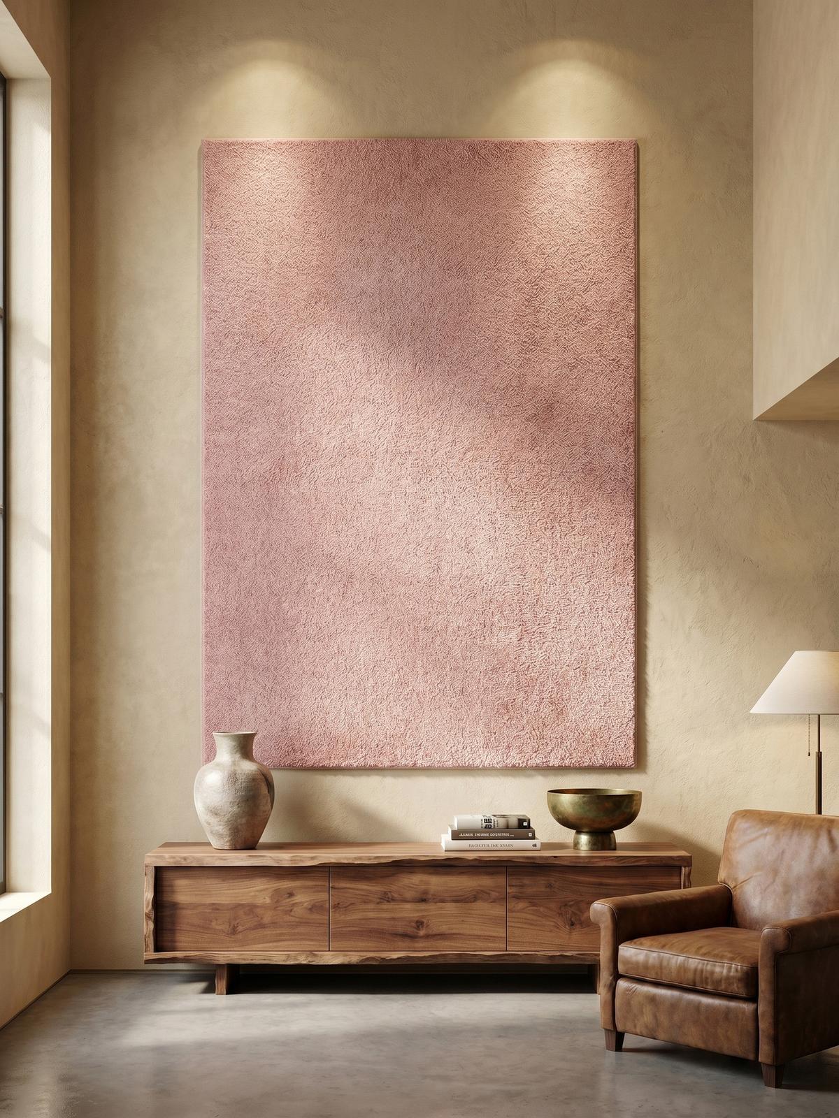TEPPICH Kurzflor MAIN in Rosa, einfarbig, 200 x 290 cm - Rosa, Textil (200/290cm) - KADIMA DESIGN