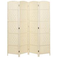 RAUMTEILER 4-teilig Hellbeige 163/170 cm Lappago - Beige, Papier (163/170/2cm) - Beliani