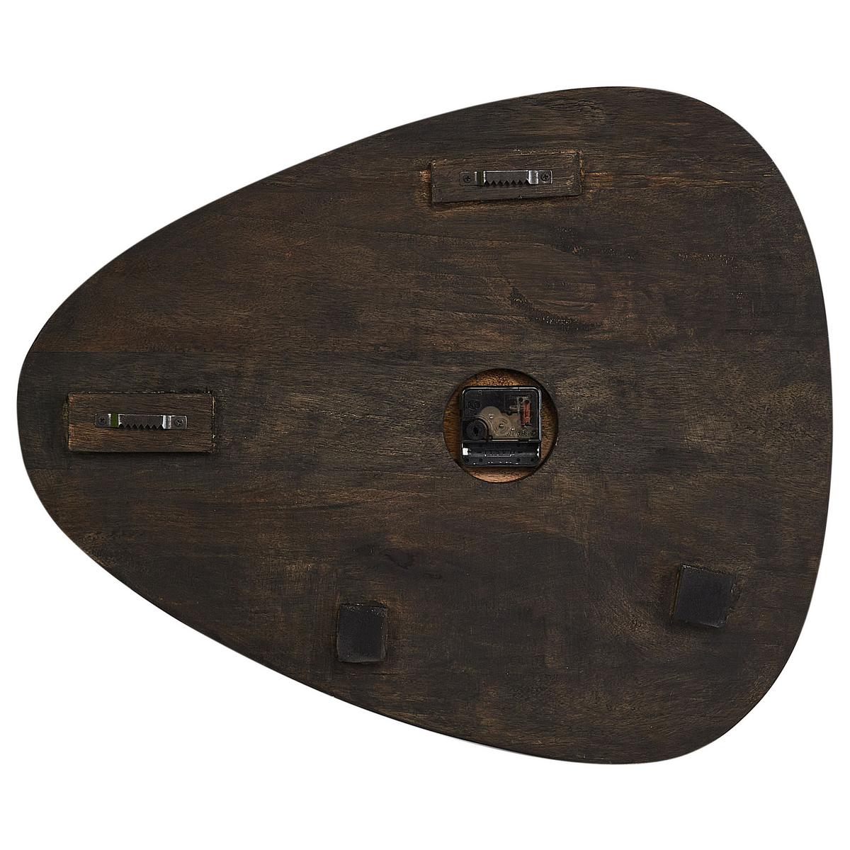 WANDUHR Mango Holz schwarz Loktak - Schwarz, Holz (56/47/1.5cm) - Beliani