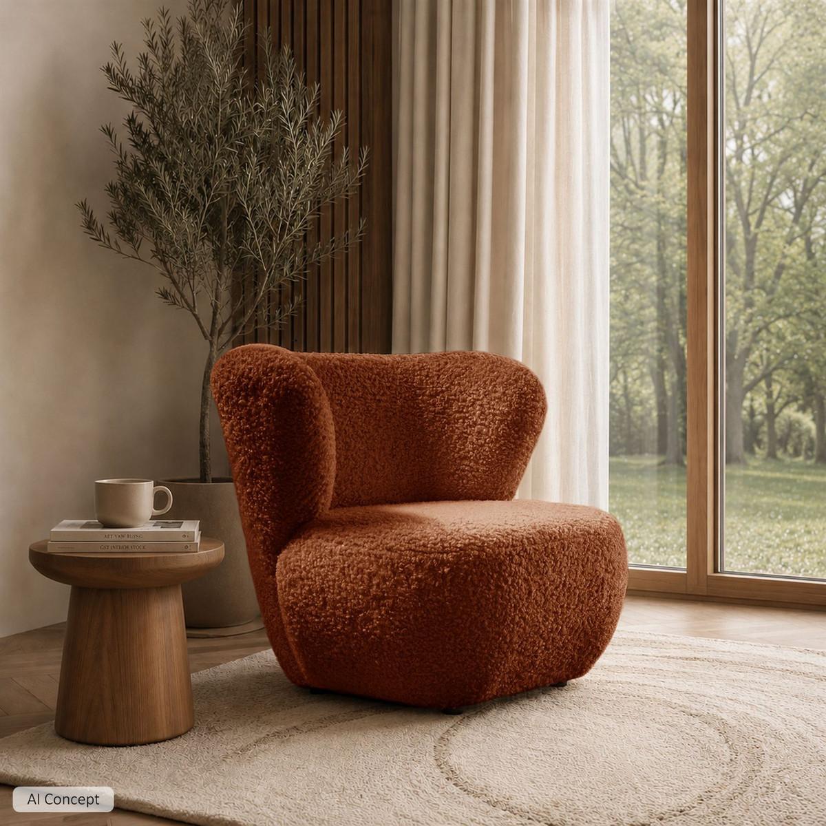 SESSEL ARLO LOUNGE Rolf 10 - Rot, Textil (85/74/58cm) - Lookway