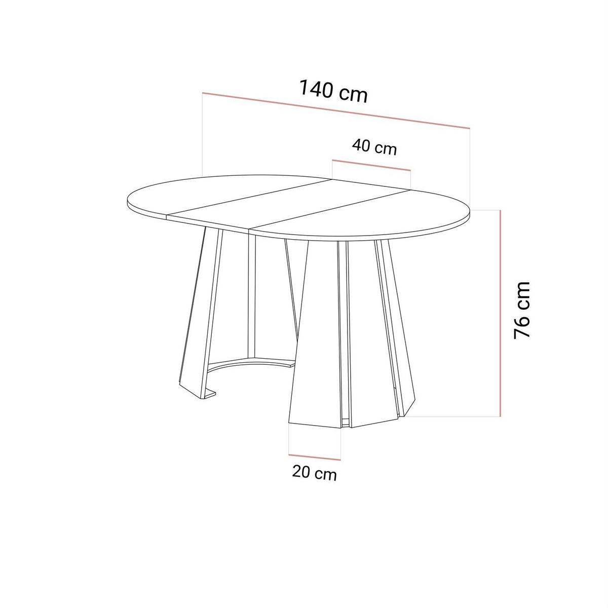 ESSTISCH SILVA ausziehbar, Kaschmir, 100-140cm - Kaschmir, Holzwerkstoff (100/100/76cm) - Lookway