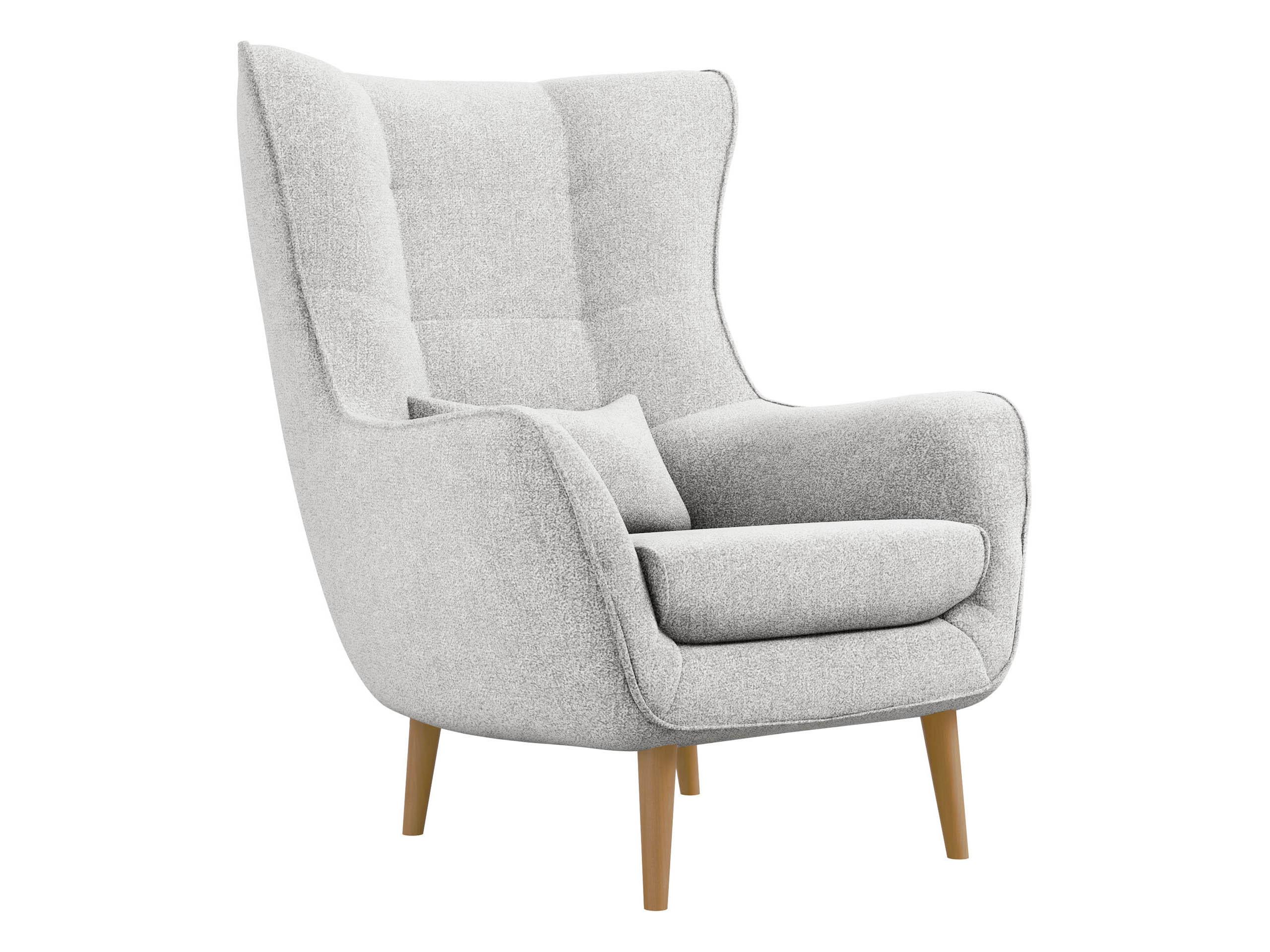 SESSEL Estjano - Beige/Hellgrau, Holz/Textil (80/106/95cm) - MIRJAN24