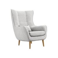 SESSEL Estjano - Beige/Hellgrau, Holz/Textil (80/106/95cm) - MIRJAN24