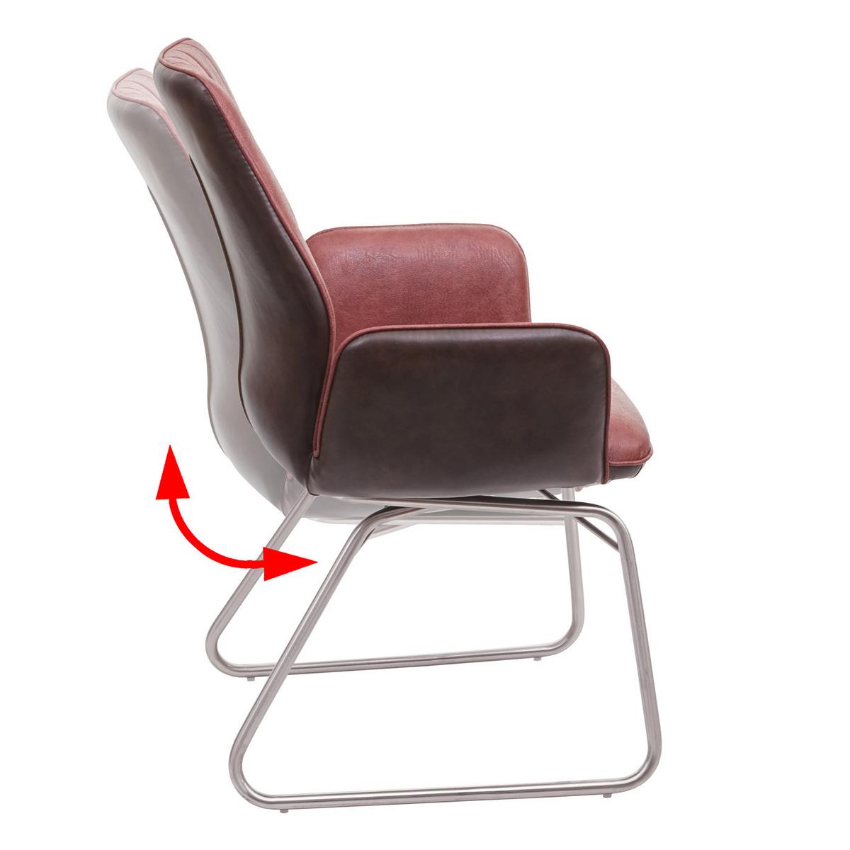 ESSZIMMERSTUHL Rotbraun - Rotbraun/Braun, Textil (62/90/56cm) - MCW