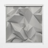 INNENROLLO - Fensterrollo - Rollo - 100x100 cm - 3D-Papierwand - Weiß, Kunststoff (100/100/0.5cm) - TULUP