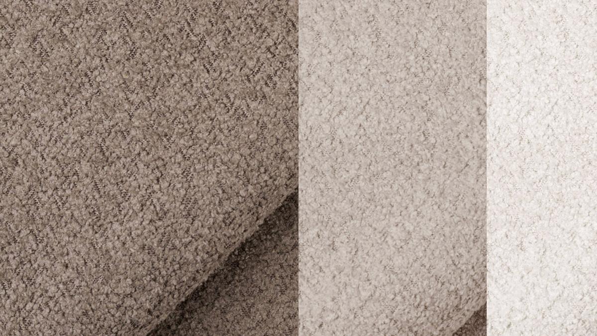 ECKSOFA CALME 5-Sitzer, beige und écru - Beige/Schwarz, Holz/Textil (294/229cm) - Wozimo
