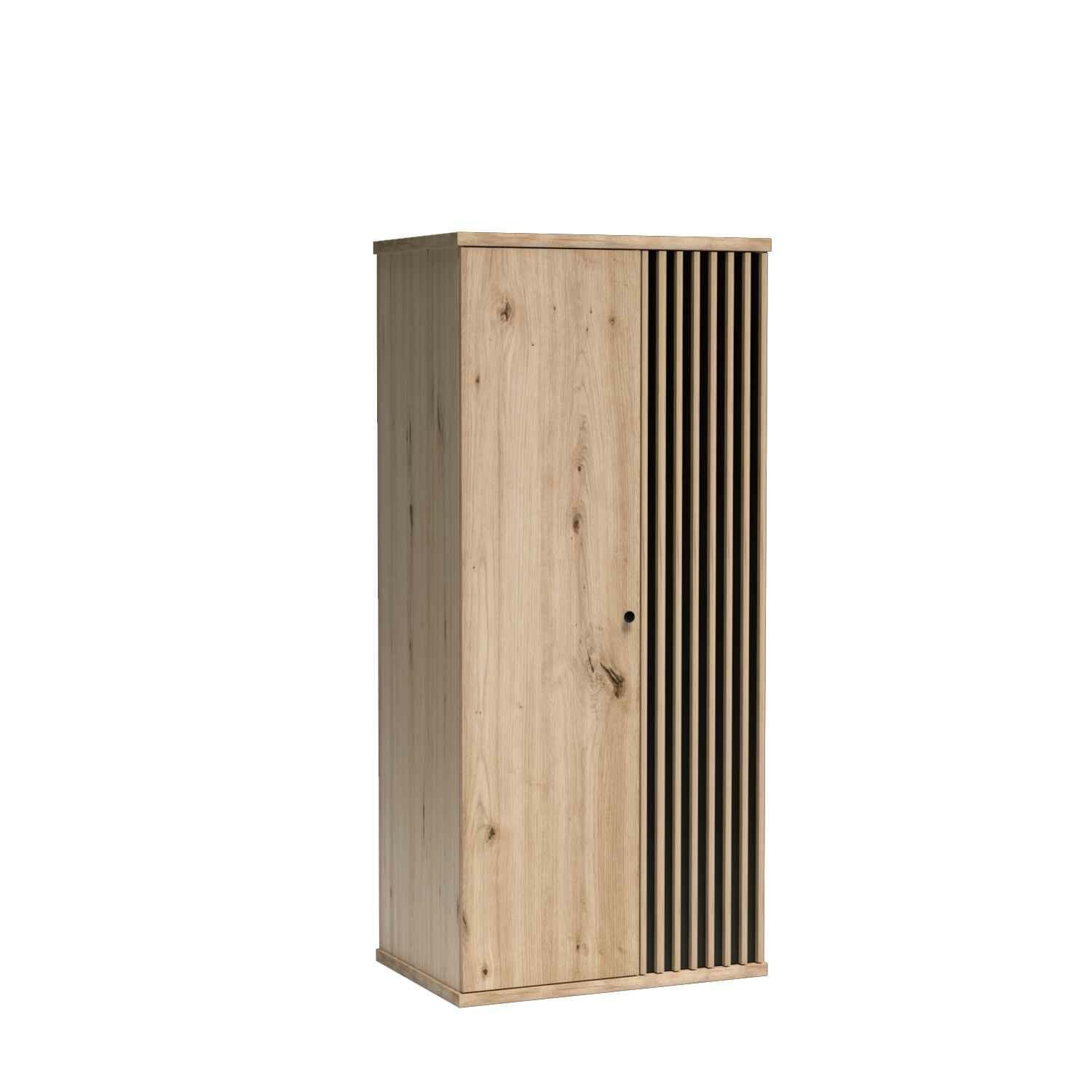 DREHTÜRENSCHRANK ALMERIA 86,4/191/58 cm -türig Eiche Artisan - Eiche Artisan, Holzwerkstoff (86.4/191/58cm) - MASSENO