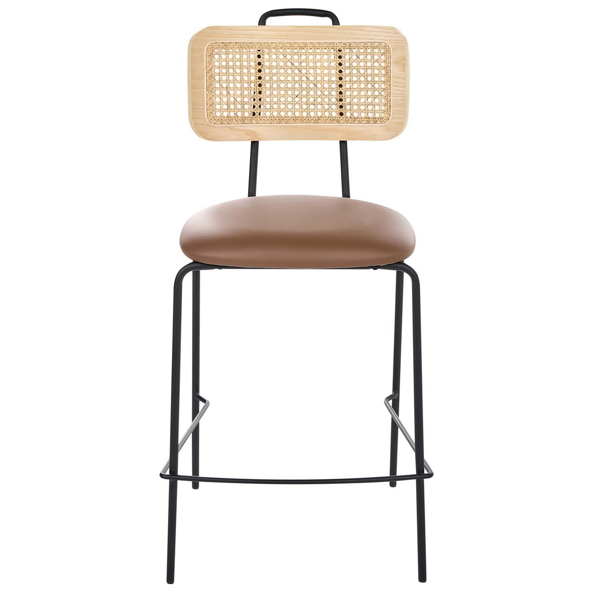 BARSTUHL 2er-Set Braun Adelanto - Braun, Textil (48/97/52cm) - Beliani
