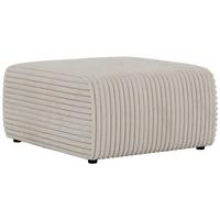 POUF NESSARO - Beige Cord - Beige/Schwarz, Kunststoff/Textil (87/44/96cm) - MKS