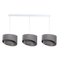 HÄNGELEUCHTE Grau 30/18 cm - Silberfarben/Grau, Kunststoff (30/0.3/18cm) - ONZENO