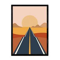 POSTER Design - Abstrakte Landschaften A3 Rahmenlos - Klar, Papier (29.7/5/42cm) - Nacnic