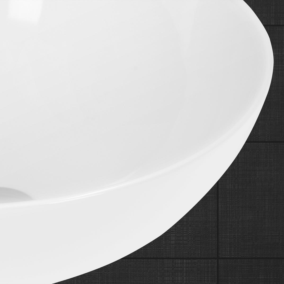 WASCHBECKEN - Weiß, Keramik (40/14.7/40cm) - LuxeBath