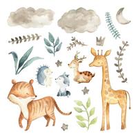 WANDAUFKLEBER 80x134cm - Tierische Natur - Multicolor, Kunststoff (80/134/0.1cm) - Wallfluent