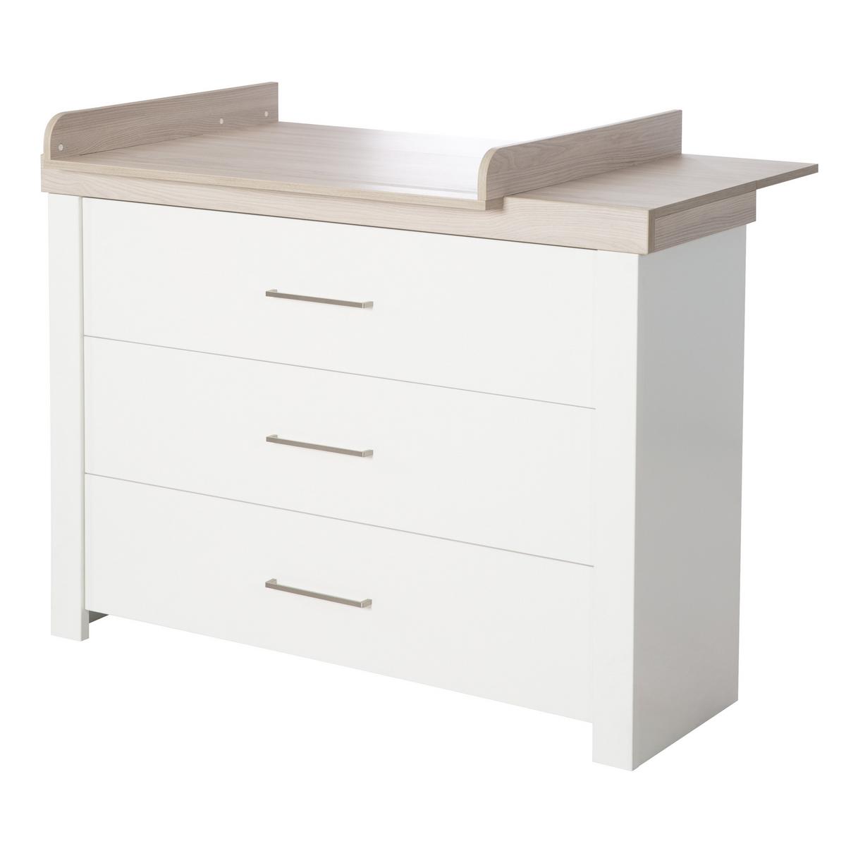 BABYZIMMER-SET Lucy 2-teilig - Weiß, Holzwerkstoff (76/82/144cm) - Roba