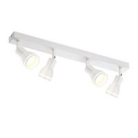 DECKENSTRAHLER Kissingen 4-flammig 55/5/15.7 cm - Weiß, Metall (55/5/15.7cm) - Nettlife