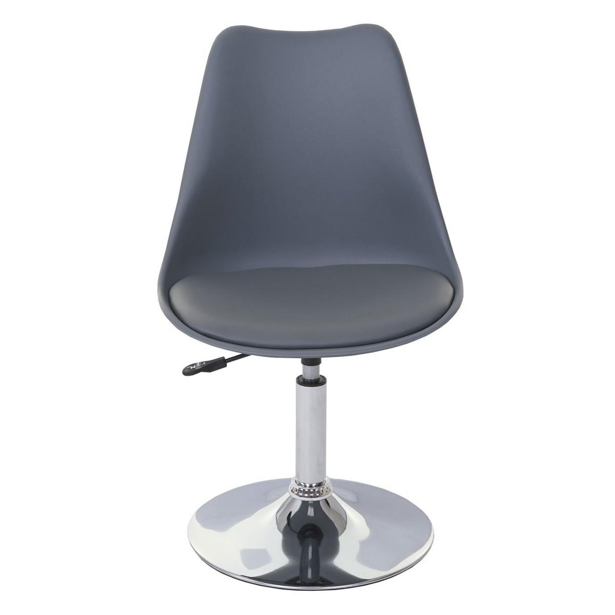 DREHSTUHL Grau - Dunkelgrau/Grau, Textil (48/96/54cm) - MCW
