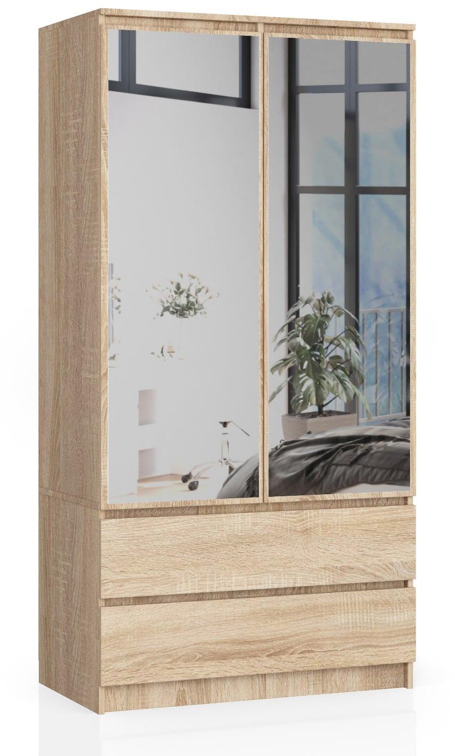 KLEIDERSCHRANK Eiche Sonoma 180/90/51 - Sonoma Eiche, Holzwerkstoff (90/180/51cm) - RAUMHIRSCH FURNITURE