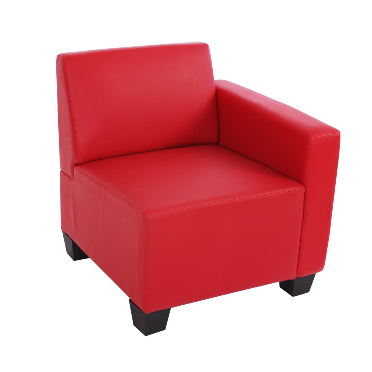 2-SITZER SOFA Rot - Rot, Textil (136/76/72cm) - MCW