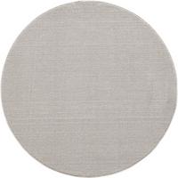 TEPPICH Flachgewebe CIMA in Creme, einfarbig, Ø 120 cm - Beige, Textil (120/120cm) - KADIMA DESIGN