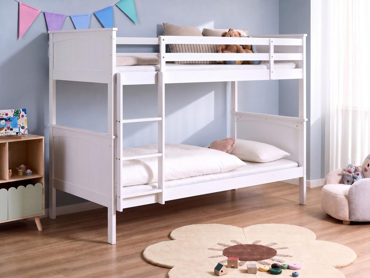 HOCHBETT 90/200 cm Weiß Albon - Weiß, Holz (90/200cm) - Beliani