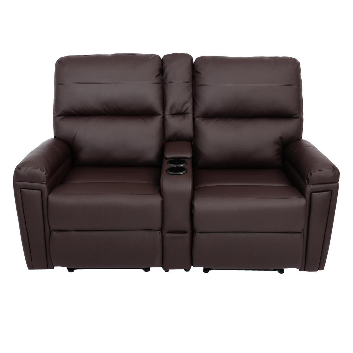 2ER KINOSESSEL Dunkelbraun - Dunkelbraun, Textil (157/102/166cm) - MCW