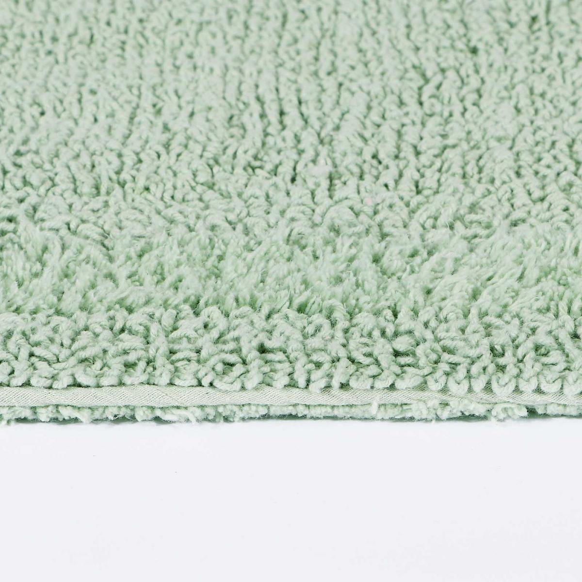 BADEMATTE 70/120 cm, 100% Baumwolle, wendbar - Salbeigrün, Textil (70/120cm) - Homescapes