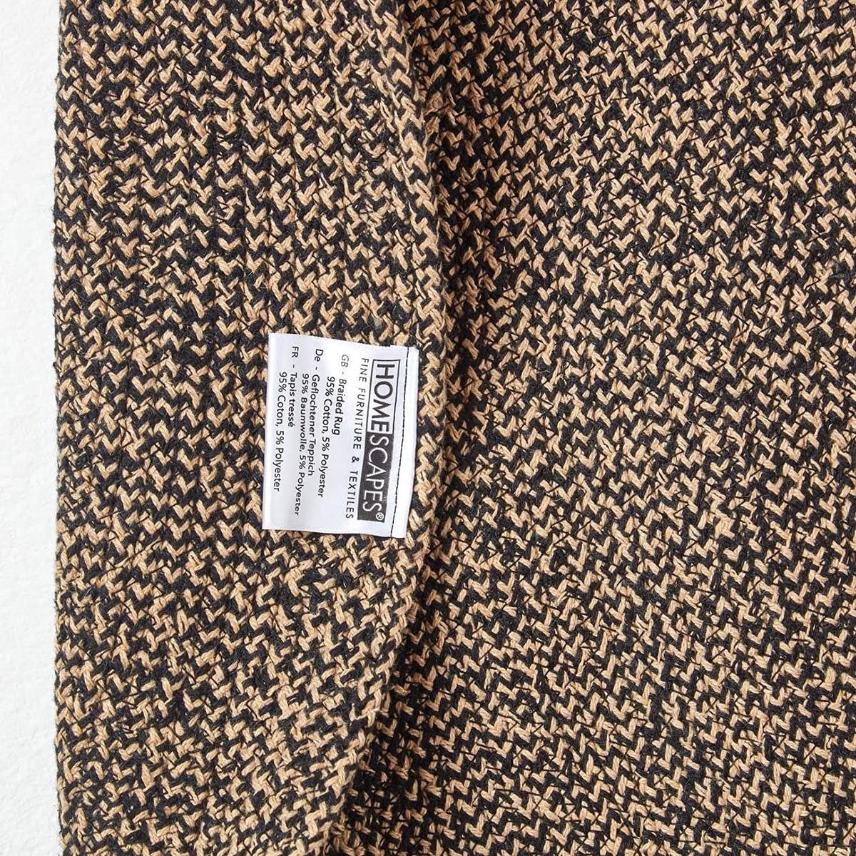 TEPPICH Melange geflochten rund 150 cm - Braun, Textil (150/150cm) - Homescapes