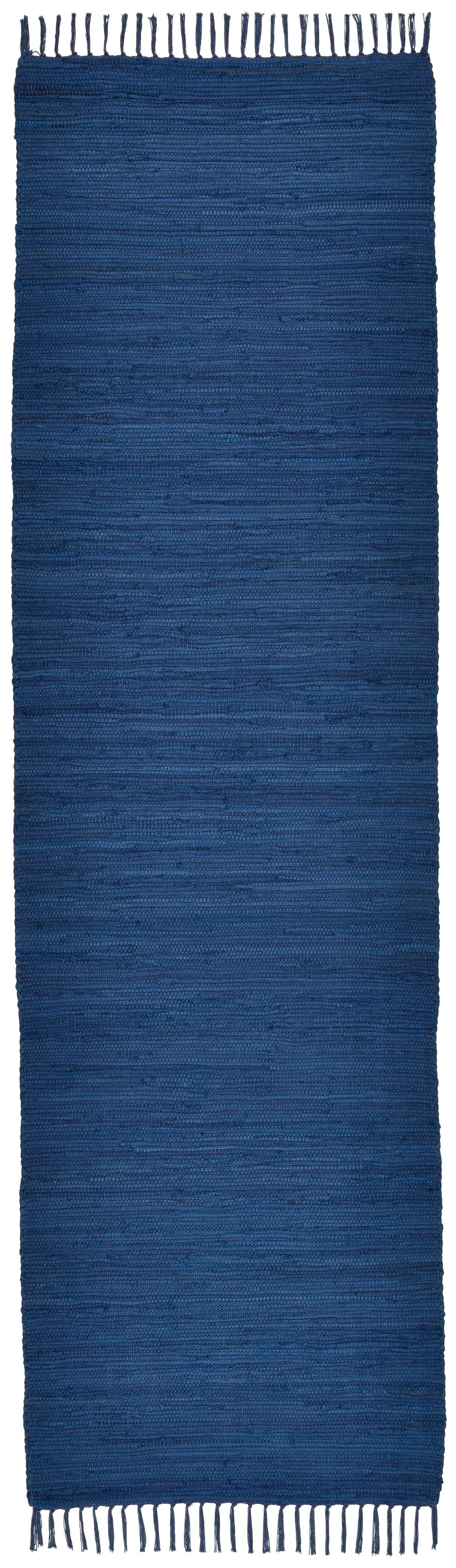 FLECKERLTEPPICH Chindi 70x250 cm - Blau, Textil (70/250cm) - Rug and Roll