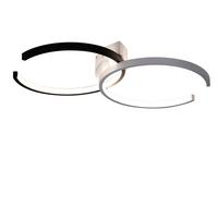 LED-DECKENLEUCHTE Dagmar 54/32/8.5 cm - Schwarz/Weiß, Metall (54/32/8.5cm) - Nettlife