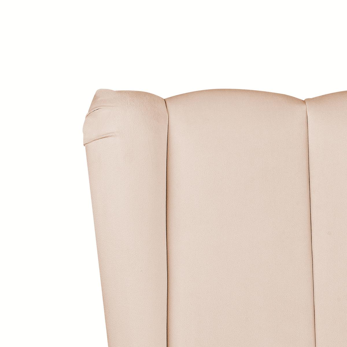 POLSTERBETT 180/200cm Beige Miribel - Beige, Textil (180/200cm) - Beliani