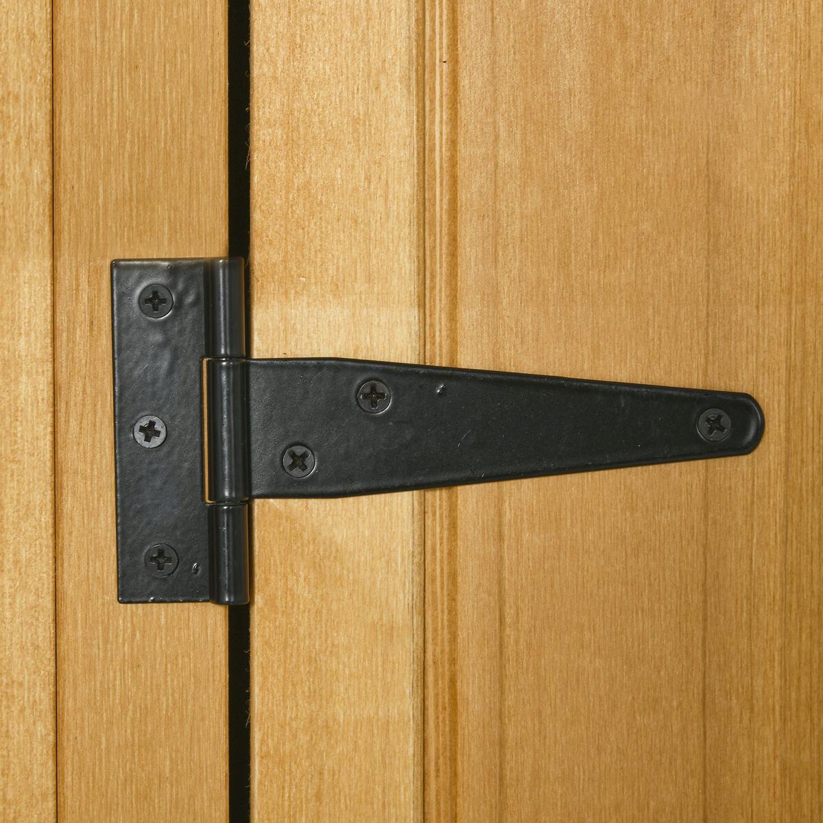 GARTENSCHRANK Geräteschuppen, mit Fachböden, Asphaltdach, Fenster, Holz, Gelb+Grün - Braun, Holz (54.2/179/77cm) - Outsunny