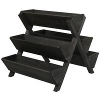 PFLANZTREPPE Anthrazit - Anthrazit, Holz (56/56/70cm) - MCW