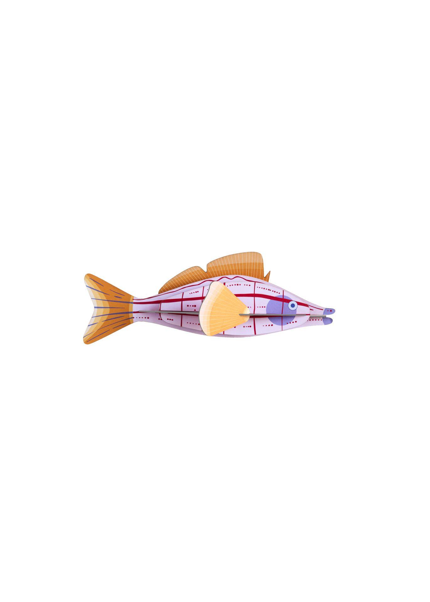 WANDDEKO Kreativer Fisch 8/8.5 cm - Multicolor, Wellpappe (8/8.5/26cm) - Studio Roof