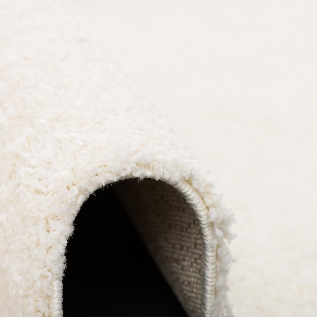 HOCHFLOR LANGFLOR TEPPICH ALOHA RUND - Weiß, Textil (200/200cm) - Pergamon