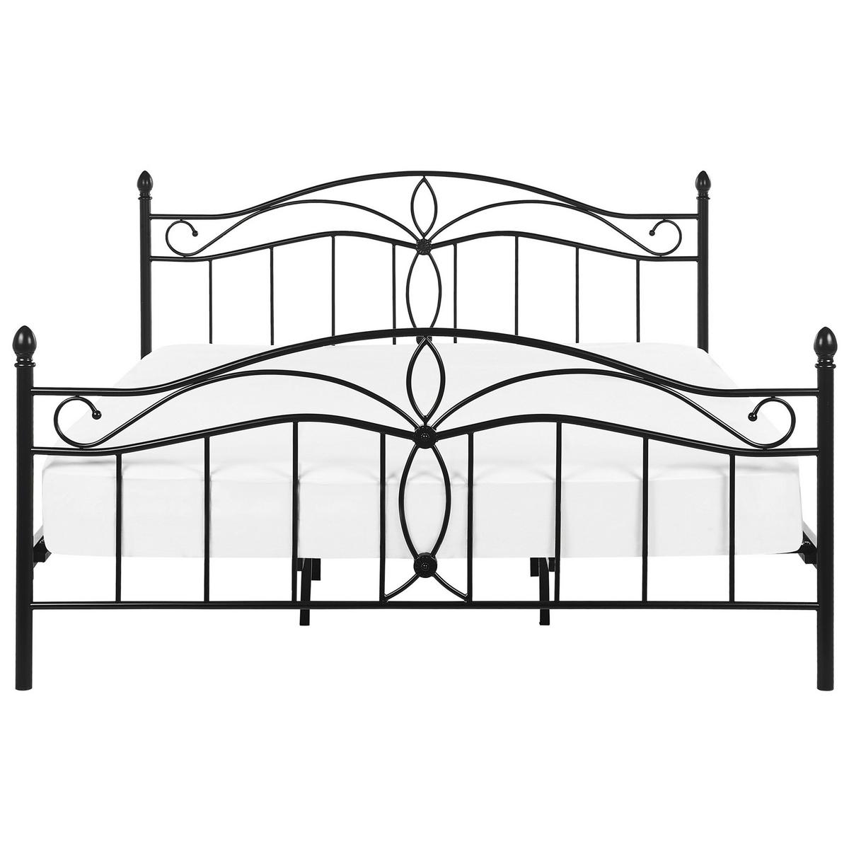 METALLBETT 180/200cm Schwarz Antlia - Schwarz, Metall (180/200cm) - Beliani