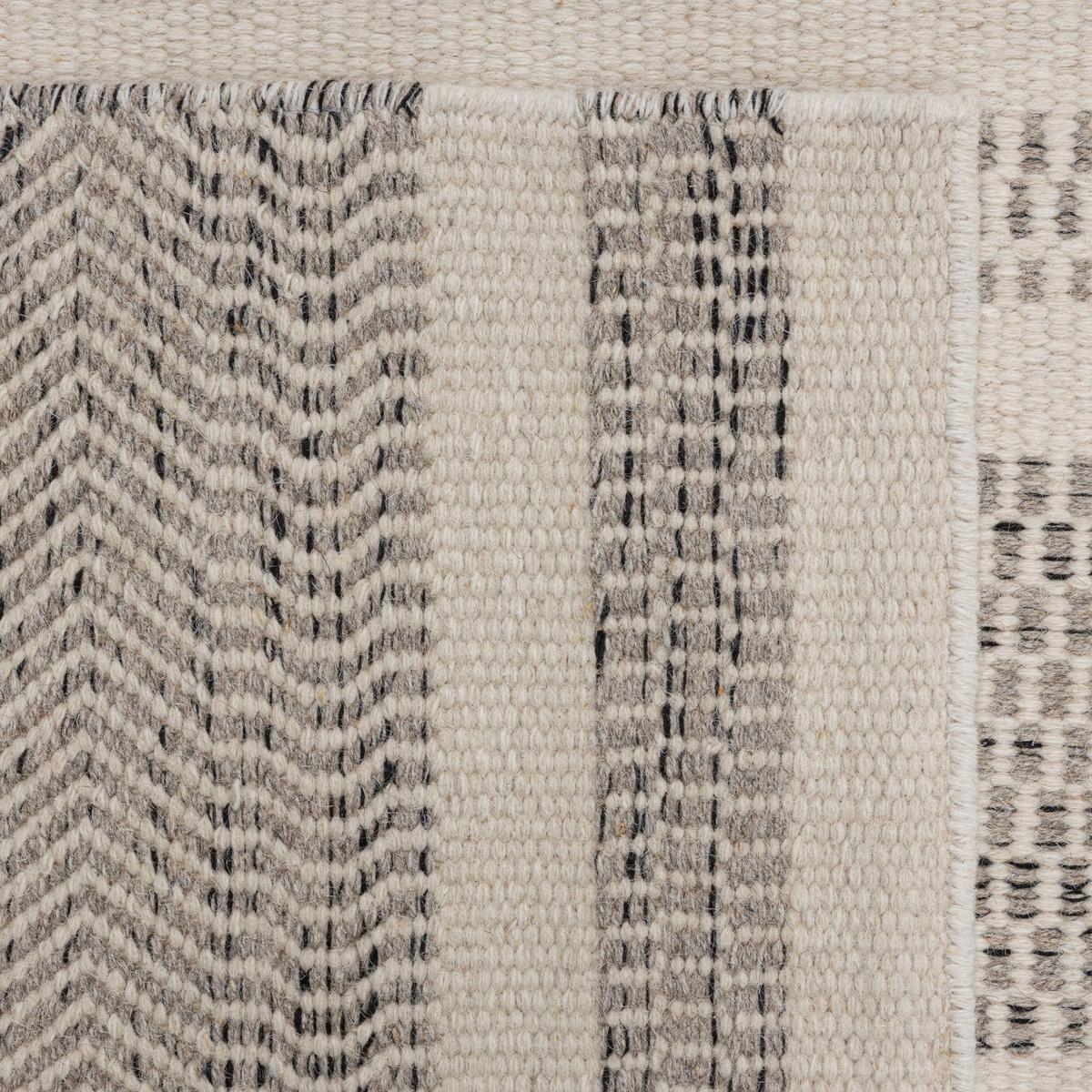 HANDWEBTEPPICH 2-Seitiger Skandi, modern 130x190 cm - Naturfarben, Textil (130/190cm) - Rug and Roll