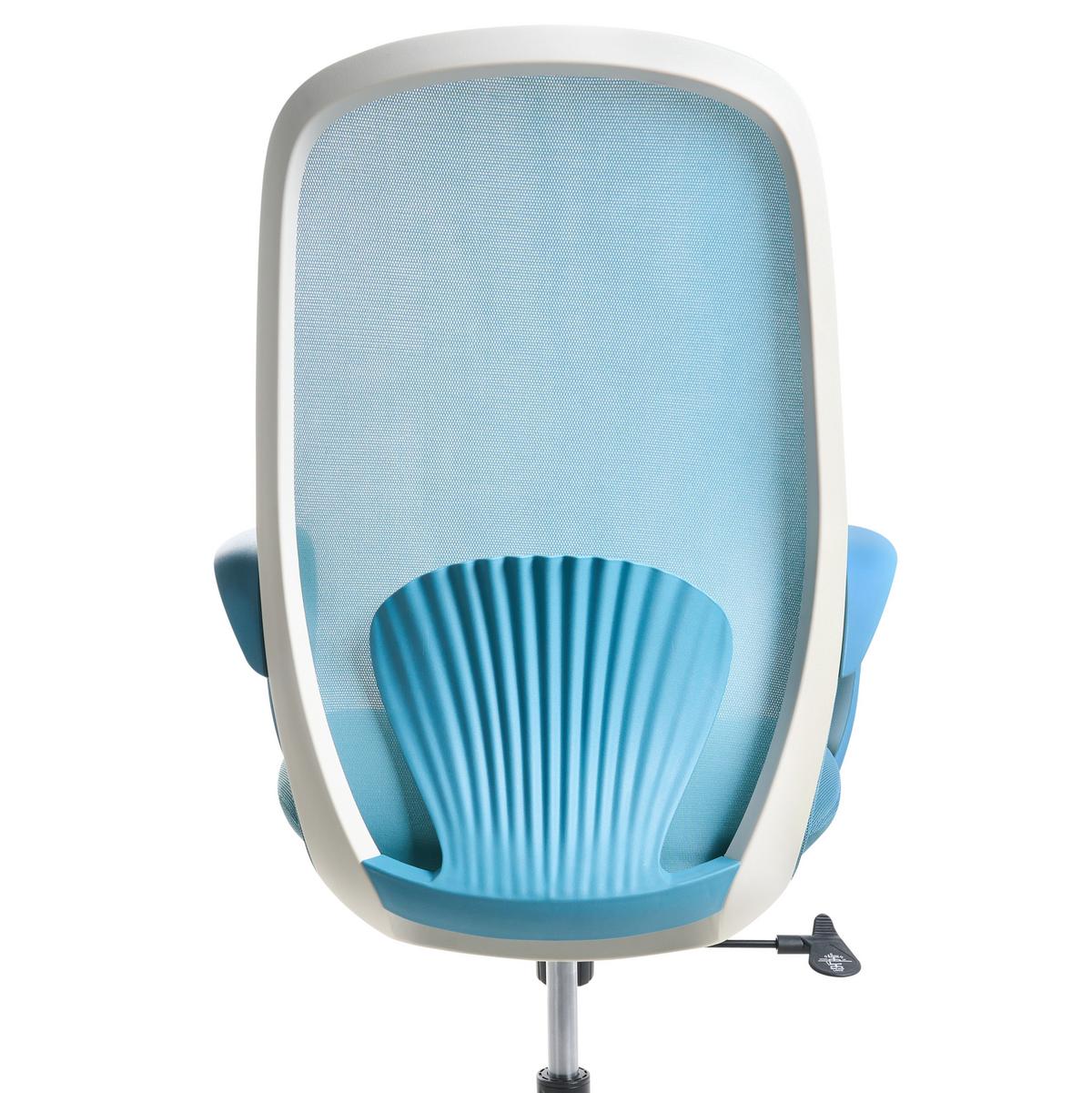BÜROSTUHL Blau Foama - Blau, Textil (70/94/70cm) - Beliani