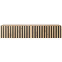 TV-HÄNGEBOARD Telire Eiche / Schwarz 138,6 cm - Schwarz/Eiche Artisan, Holzwerkstoff (138.6/30/31.6cm) - Selsey