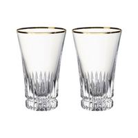 LONGDRINKGLÄSER Grand Royal Gold transparent-gold 300 ml 2er Set - Transparent/Goldfarben, Glas (0.3L) - Villeroy & Boch