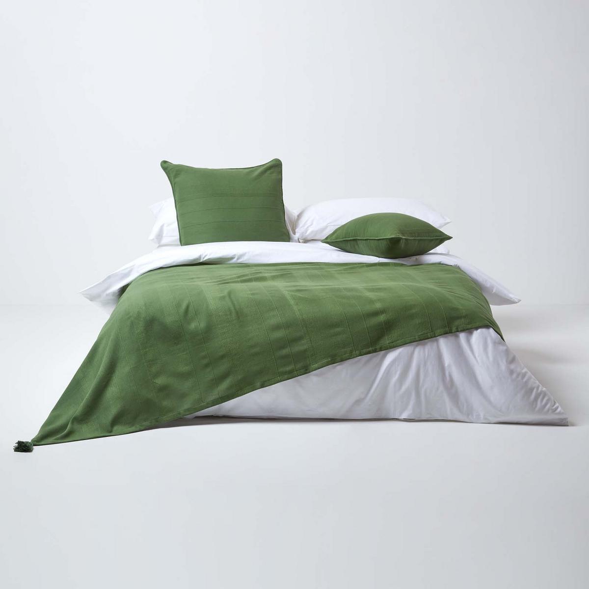 KISSENHÜLLE Rajput 60/60 cm, 100% Baumwolle - Olivgrün, Textil (60/60cm) - Homescapes