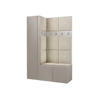 GARDEROBEN-SET Orion IX - Kaschmir/Creme, Holzwerkstoff/Kunststoff (124/186/46cm) - MIRJAN24