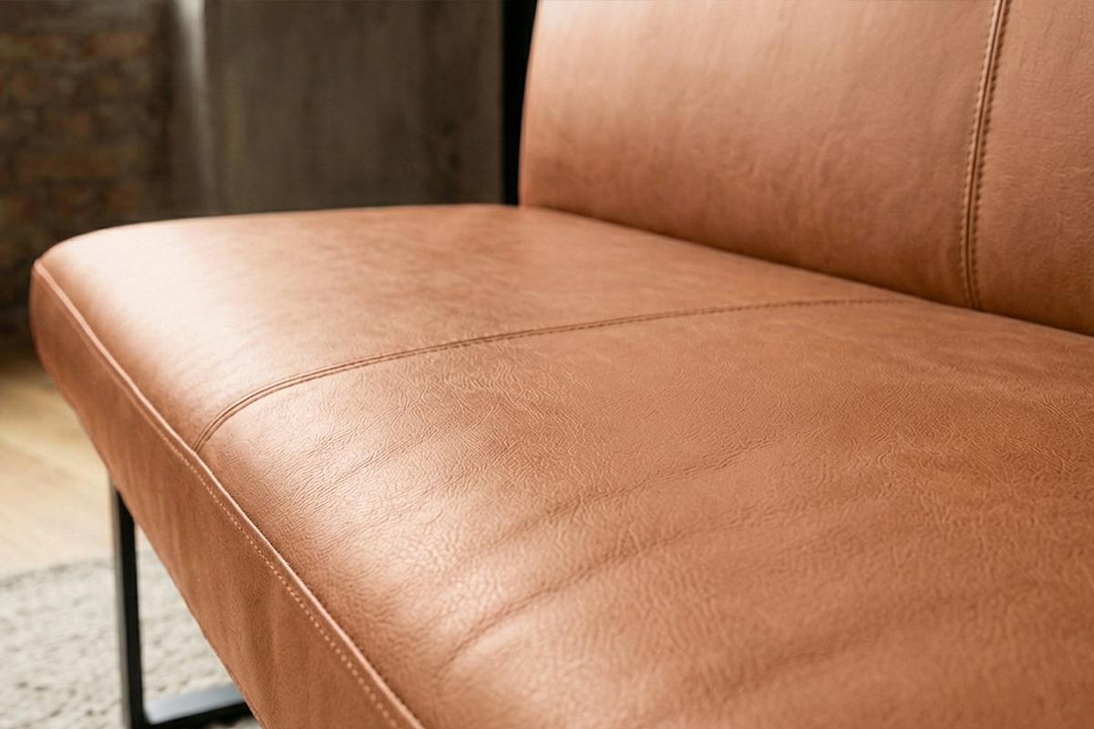 ESSZIMMERBANK ELEEN Braun Leder - Braun, Leder (223/85/69cm) - KAWOLA