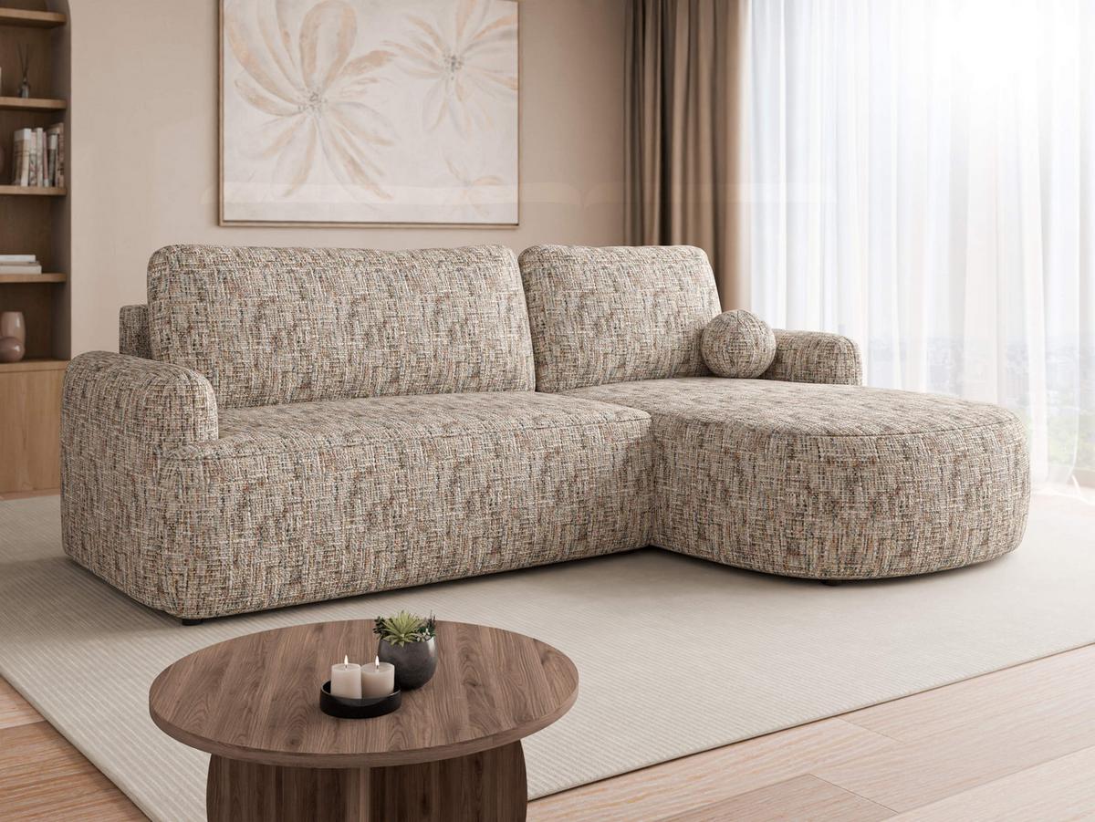 ECKSOFA Loridu Premium, Seite: Rechts - Multicolor/Schwarz, Holz/Kunststoff (174/250cm) - MIRJAN24