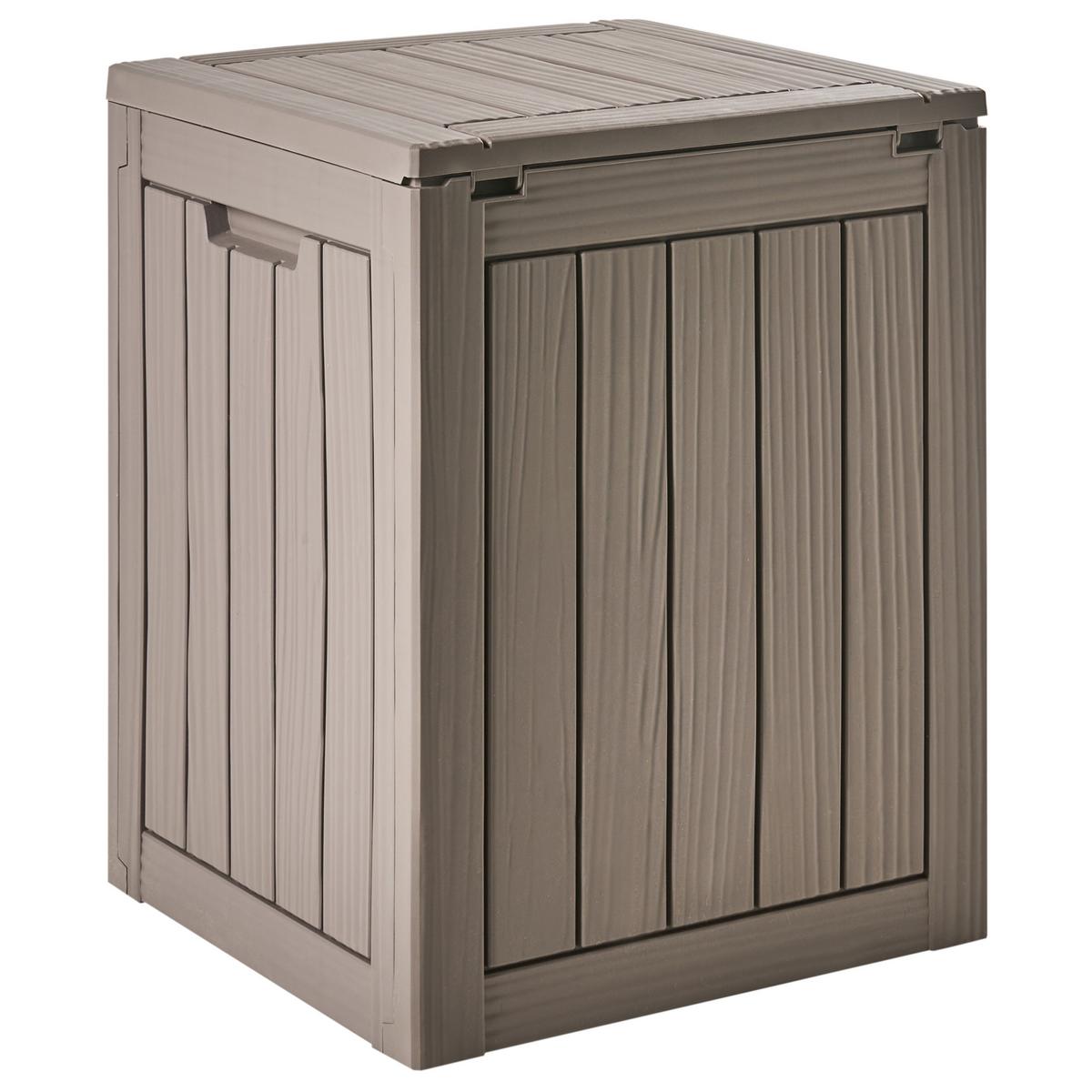 AUFBEWAHRUNGSBOX Medellin 46 cm 43 cm Taupe - Taupe, Kunststoff (46/58/43cm) - Beliani