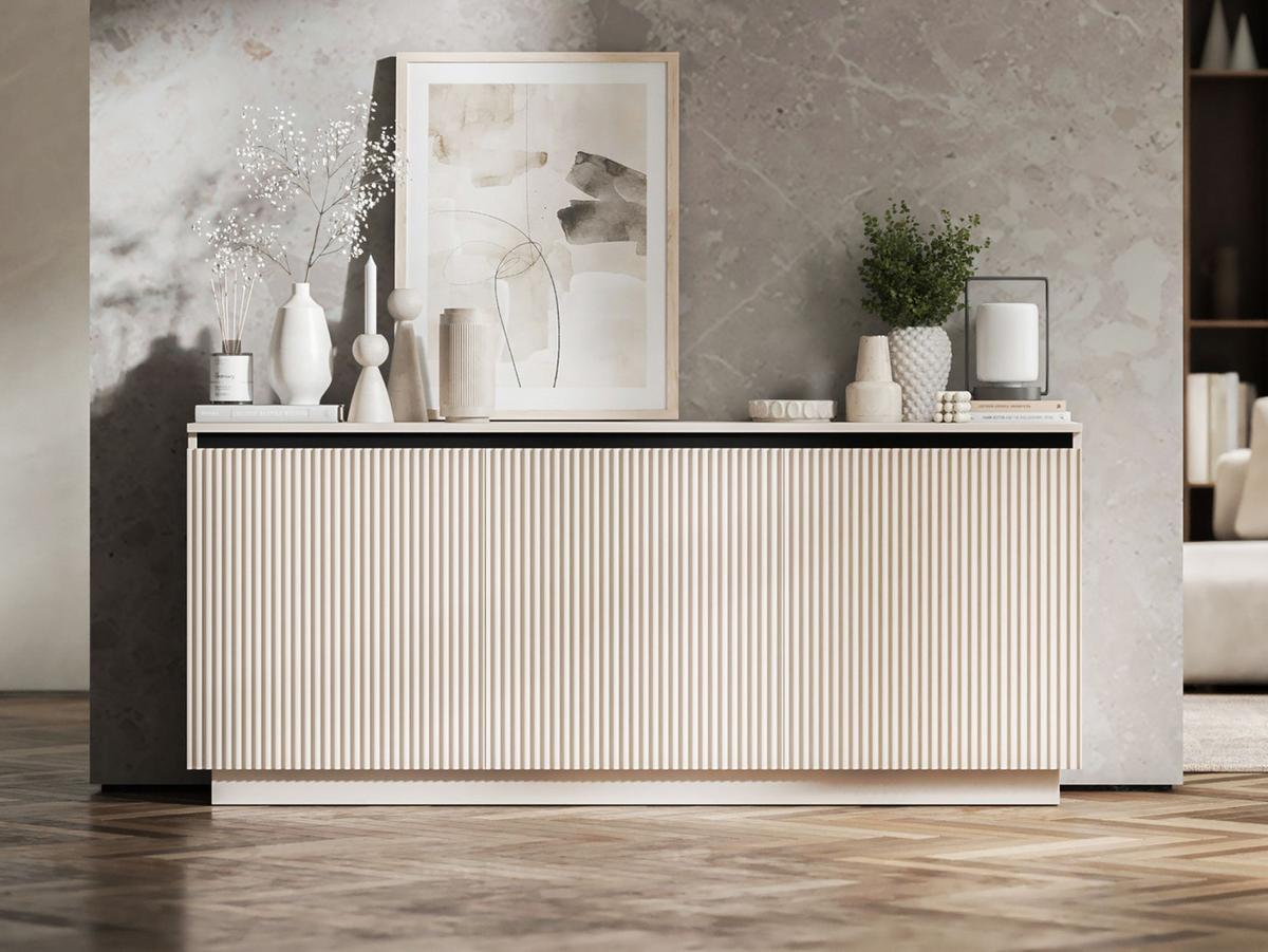KOMMODE Selene 3D Kaschmir Matt Glamour 167 cm - Kaschmir, Holzwerkstoff (166.8/71.4/35cm) - Meble Lindner