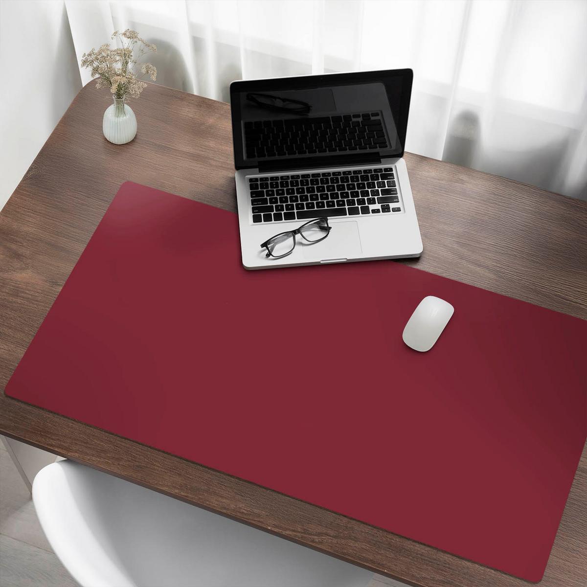 SCHREIBTISCHUNTERLAGE 120x60 cm Bordeaux - Weinrot, Kunststoff (120/60/1.6cm) - Wallfluent